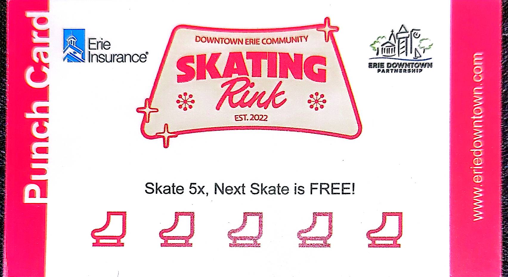 Skate Rink Punch Card